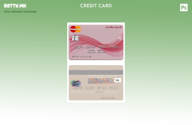 модерен стил шаблон за мастер картички на Централната банка на Суринам ван Сурин